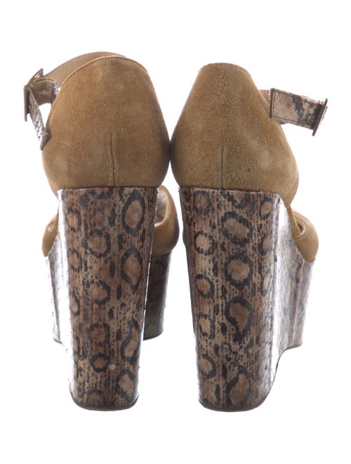 Jimmy Choo Suede Animal Print D'Orsay Pumps