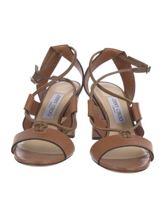 Jimmy Choo Leather Slingback Sandals