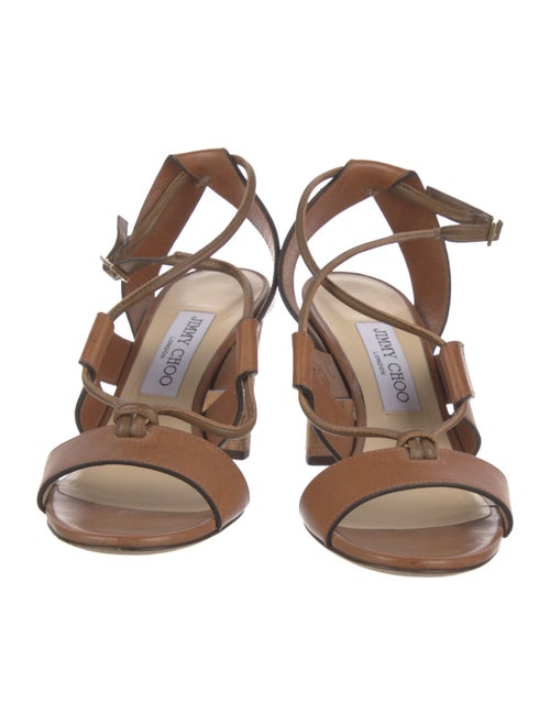 Jimmy Choo Leather Slingback Sandals