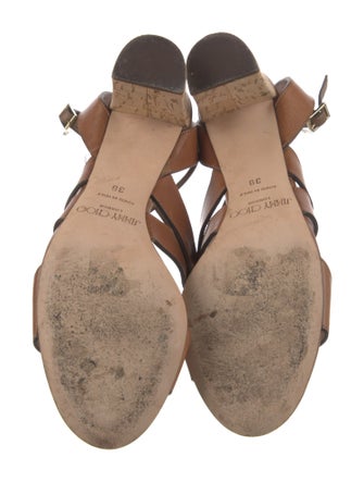 Jimmy Choo Leather Slingback Sandals