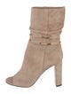 Jimmy Choo Suede Chain-Link Accents Slouch Boots