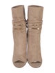 Jimmy Choo Suede Chain-Link Accents Slouch Boots