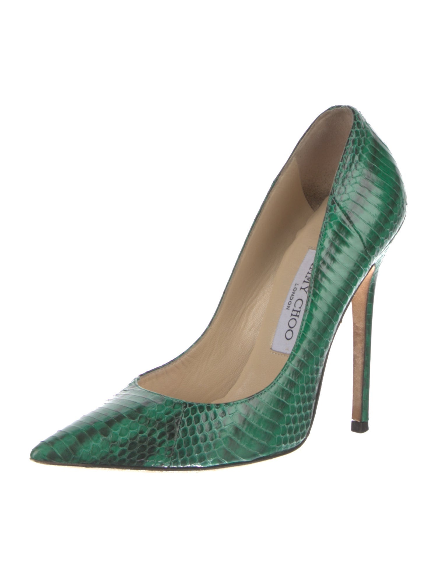 Jimmy Choo Snakeskin Animal Print Pumps