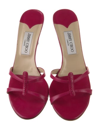 Jimmy Choo Leather Slides
