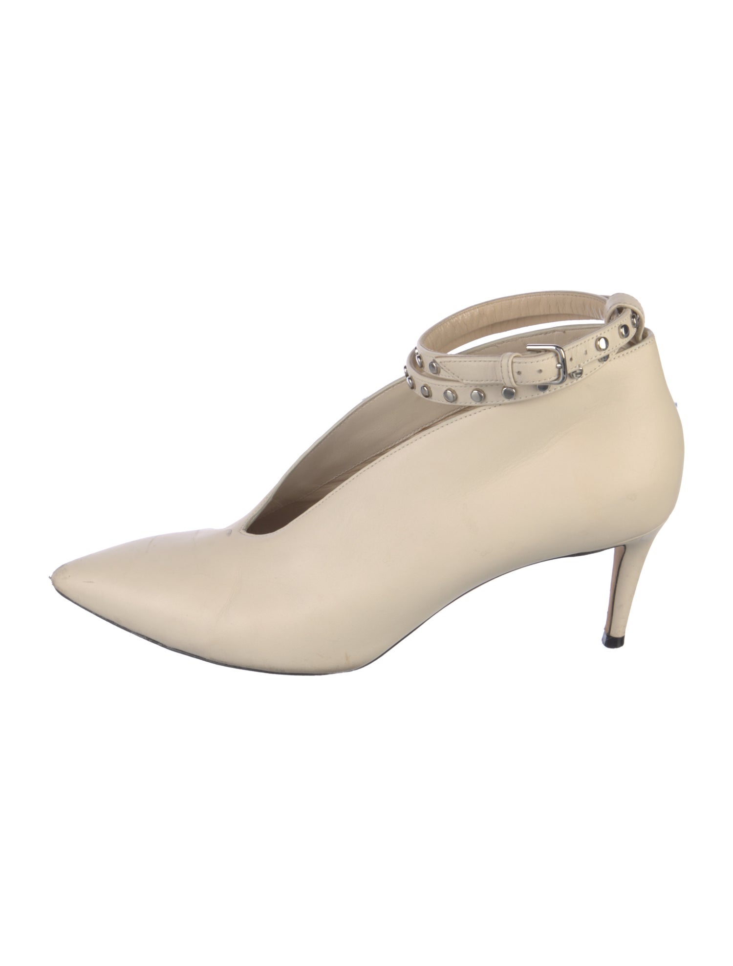 Jimmy Choo Leather Studded Accents Pumps