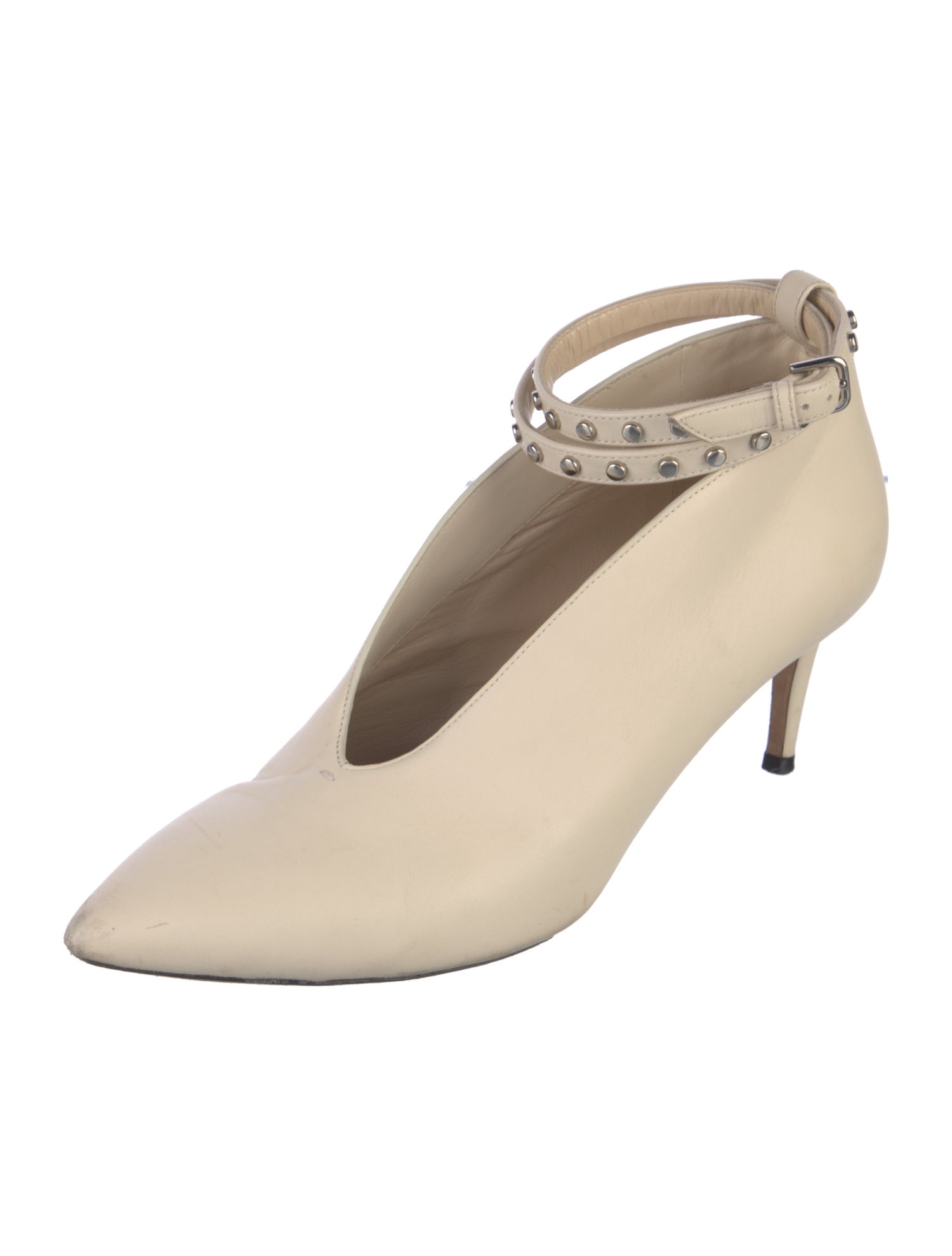 Jimmy Choo Leather Studded Accents Pumps