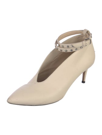 Jimmy Choo Leather Studded Accents Pumps