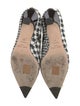 Jimmy Choo Houndstooth Print Leather Trim Embellishment Sock Boots