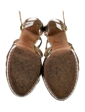 Jimmy Choo Snakeskin Animal Print Sandals