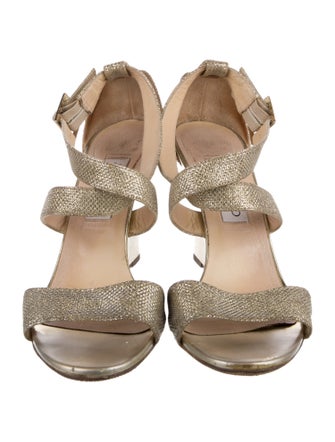 Jimmy Choo Glitter Glitter Accents Sandals