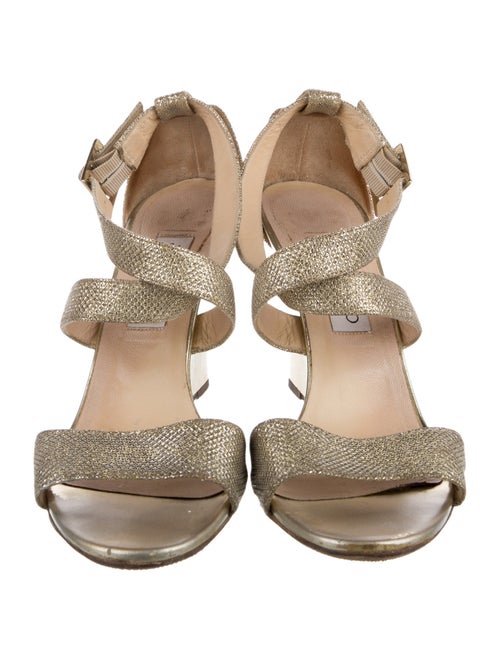 Jimmy Choo Glitter Glitter Accents Sandals