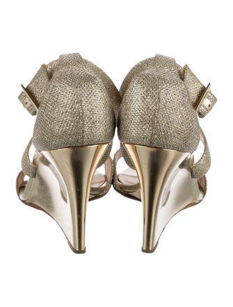 Jimmy Choo Glitter Glitter Accents Sandals