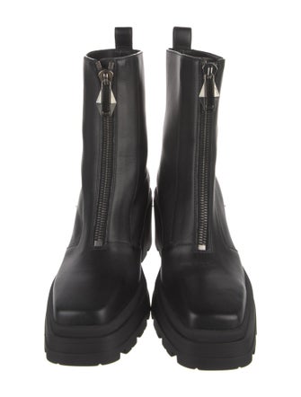 Jimmy Choo Leather Combat Boots