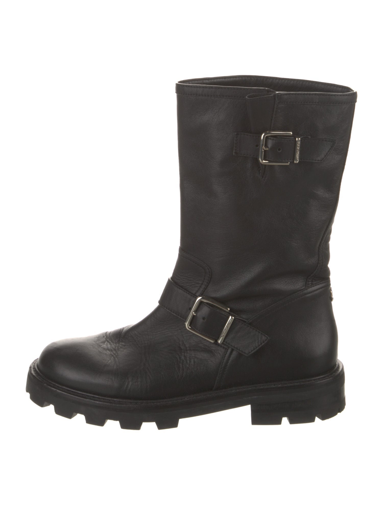 Jimmy Choo Leather Moto Boots