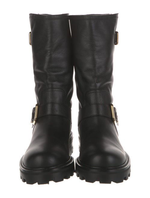 Jimmy Choo Leather Moto Boots
