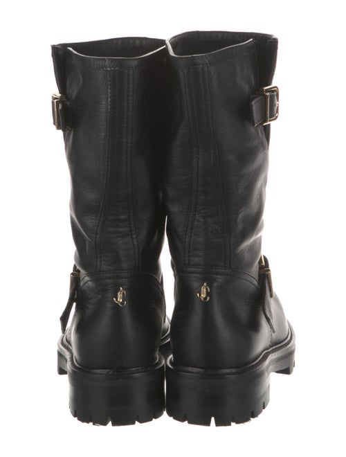 Jimmy Choo Leather Moto Boots