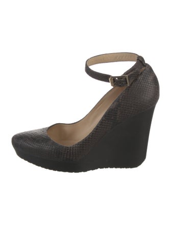 Jimmy Choo Embossed Leather Pumps