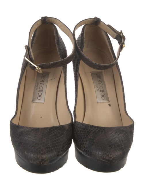 Jimmy Choo Embossed Leather Pumps