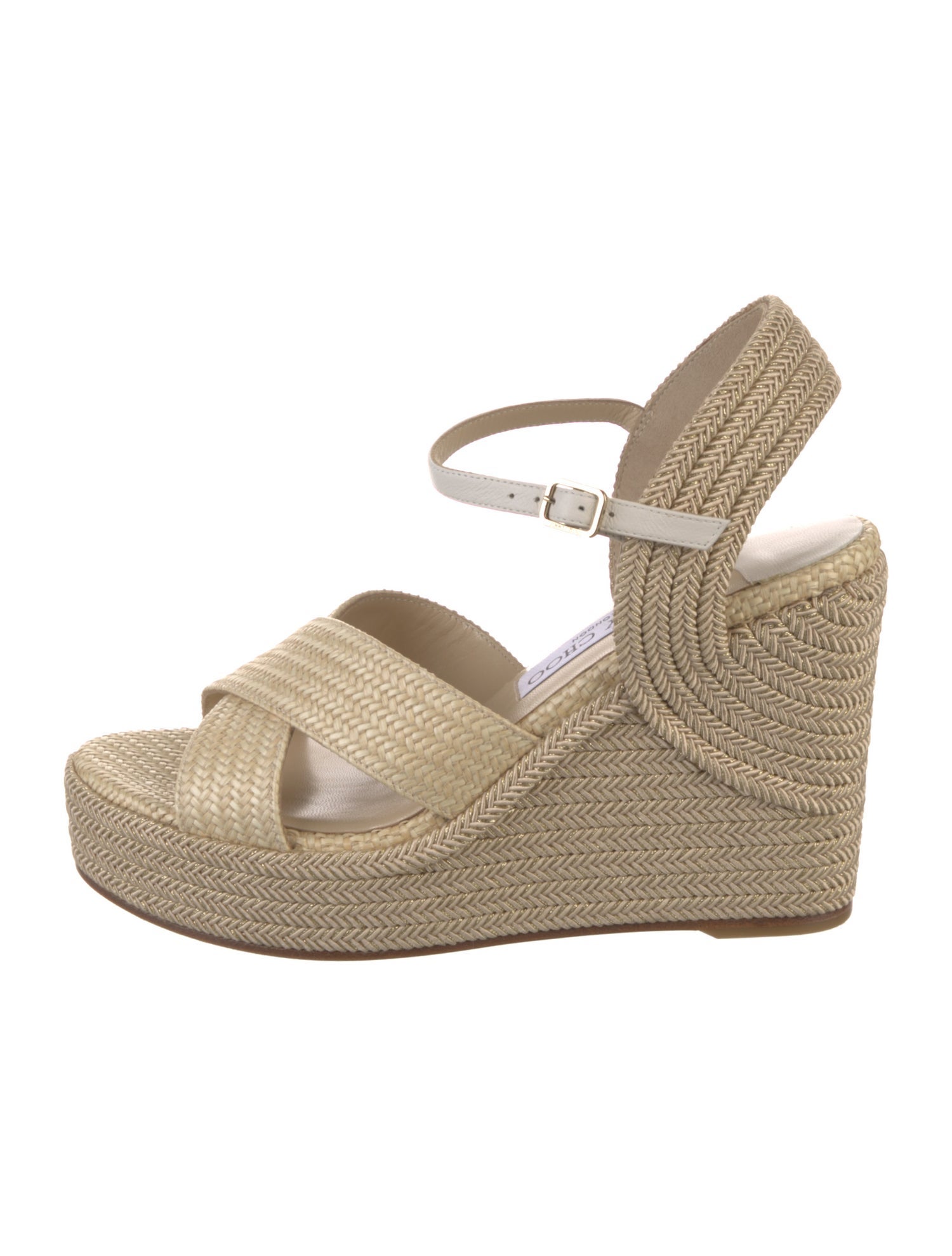 Jimmy Choo Straw Espadrilles w/ Tags