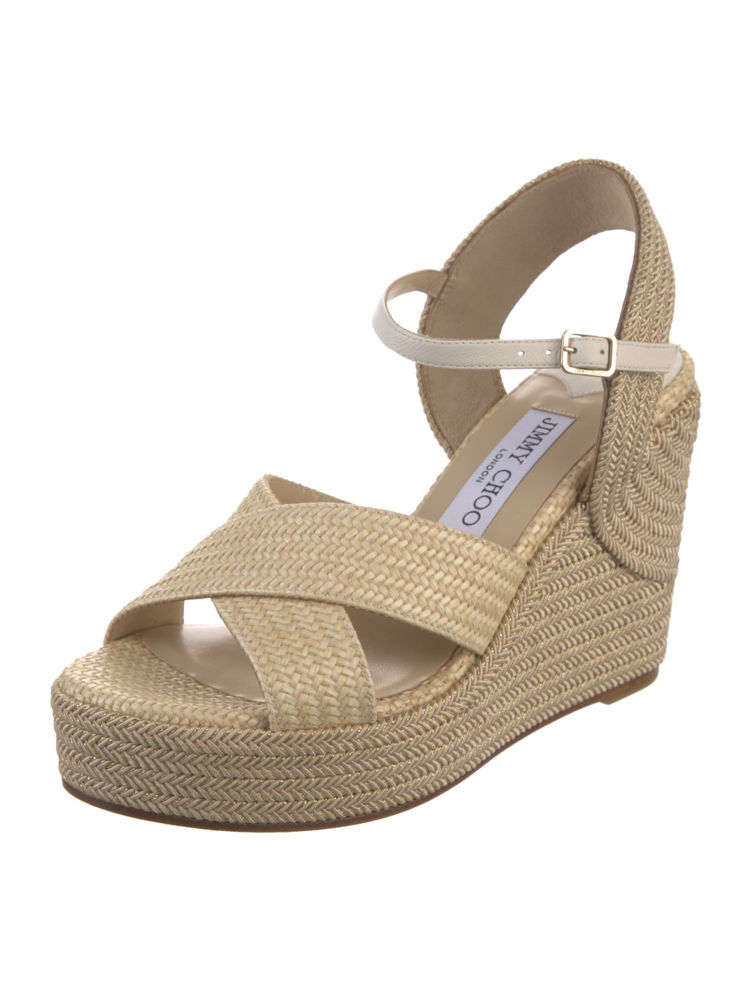 Jimmy Choo Straw Espadrilles w/ Tags