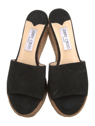 Jimmy Choo Suede Braided Accents Espadrilles