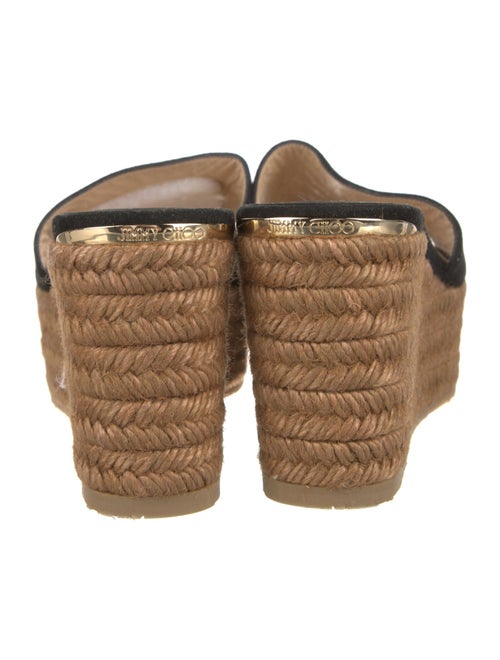 Jimmy Choo Suede Braided Accents Espadrilles