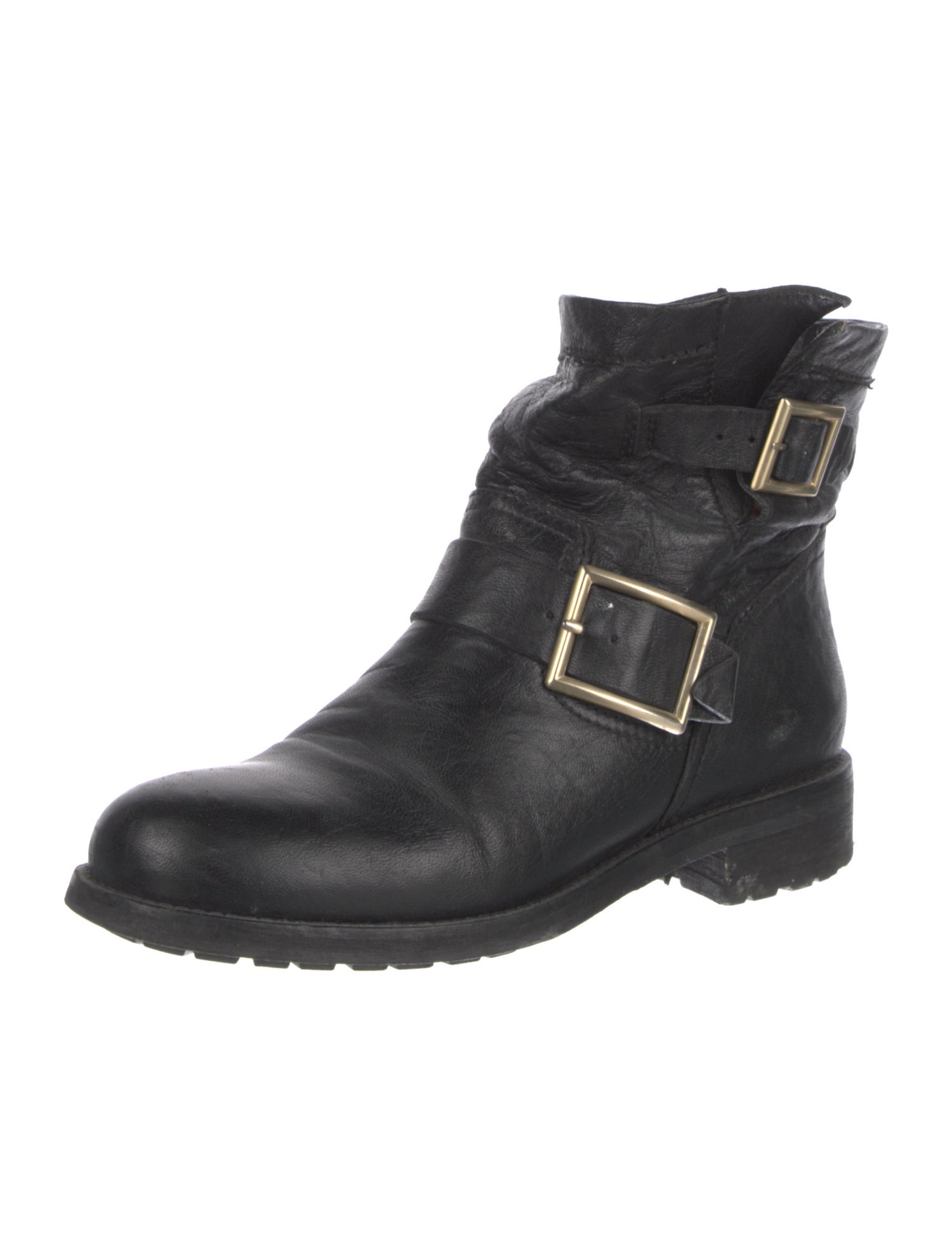 Jimmy Choo Leather Moto Boots