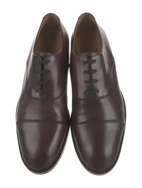 Jimmy Choo Leather Studded Accents Oxfords