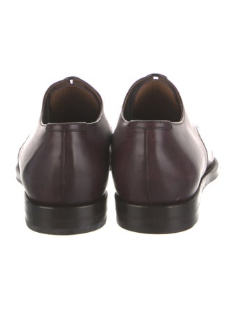 Jimmy Choo Leather Studded Accents Oxfords