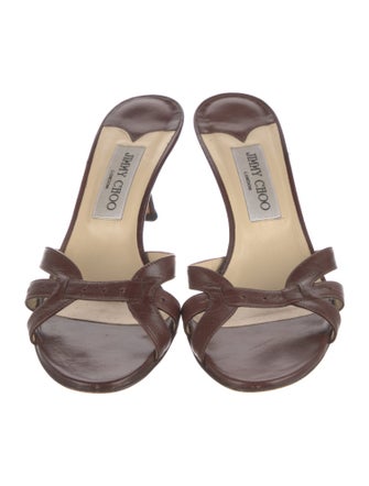 Jimmy Choo Leather Slides