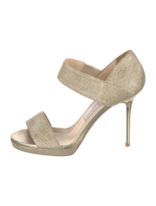 Jimmy Choo Glitter Glitter Accents Sandals