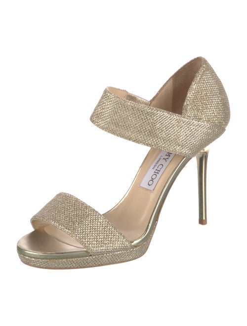 Jimmy Choo Glitter Glitter Accents Sandals