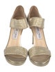 Jimmy Choo Glitter Glitter Accents Sandals