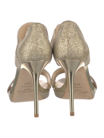 Jimmy Choo Glitter Glitter Accents Sandals