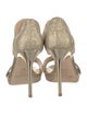 Jimmy Choo Glitter Glitter Accents Sandals