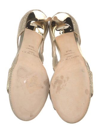 Jimmy Choo Glitter Glitter Accents Sandals