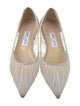 Jimmy Choo Mesh Mesh Accents Ballet Flats