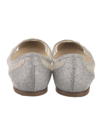 Jimmy Choo Mesh Mesh Accents Ballet Flats