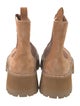 Jimmy Choo Suede Crystal Embellishments Chelsea Boots