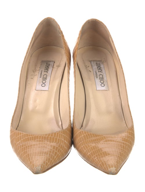 Jimmy Choo Embossed Leather Pumps