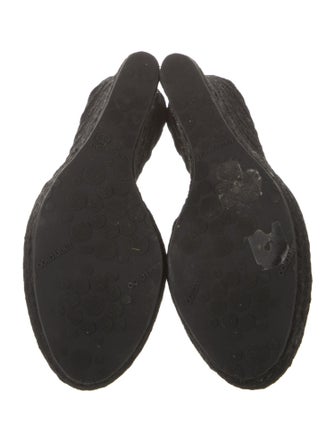 Jimmy Choo Patent Leather Braided Accents Espadrilles