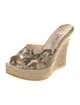 Jimmy Choo Snakeskin Animal Print Espadrilles
