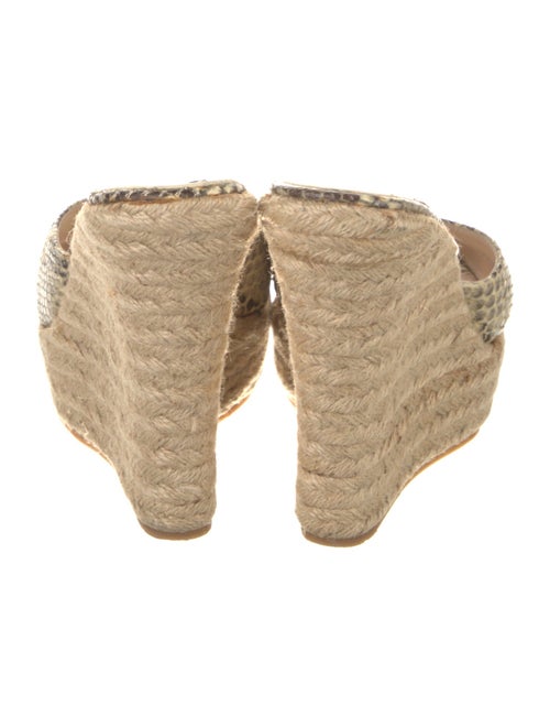 Jimmy Choo Snakeskin Animal Print Espadrilles