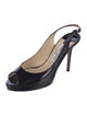 Jimmy Choo Patent Leather Slingback Sandals