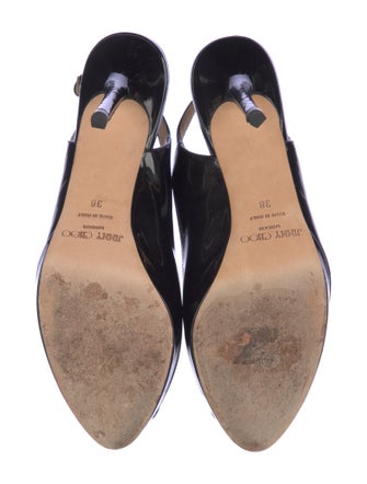 Jimmy Choo Patent Leather Slingback Sandals