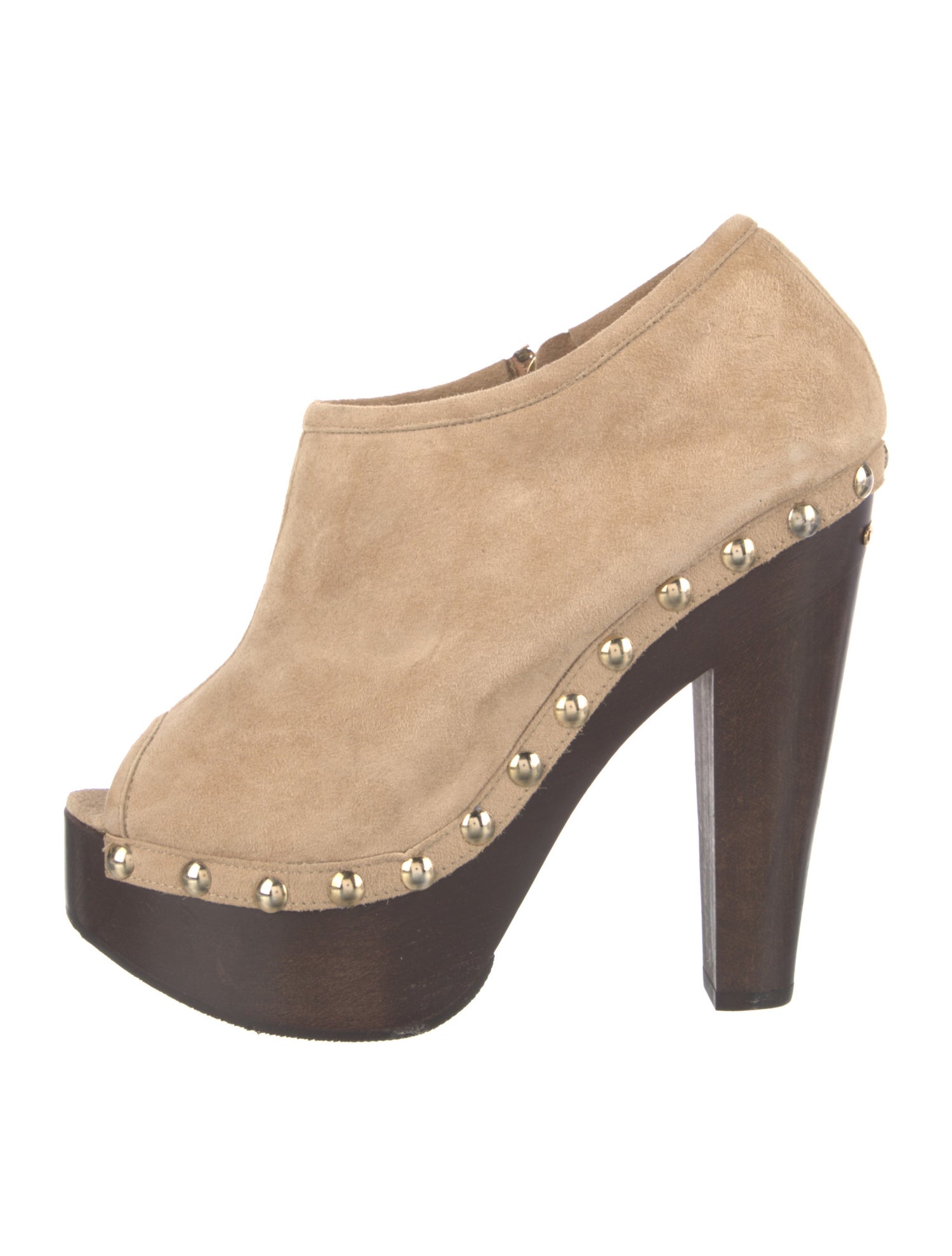 Jimmy Choo Suede Studded Accents Mules