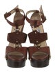 Jimmy Choo Leather Studded Accents Gladiator Sandals