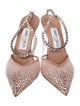 Jimmy Choo Satin Mesh Accents D'Orsay Pumps