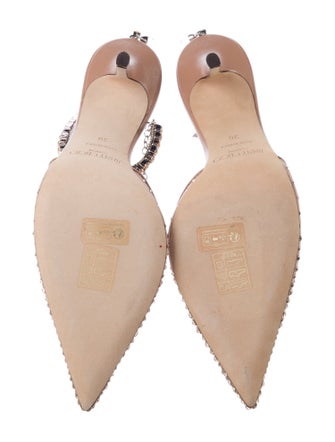 Jimmy Choo Satin Mesh Accents D'Orsay Pumps