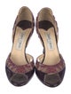 Jimmy Choo Patent Leather Animal Print Sandals